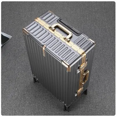 Women's and Men's Trolley Suitcase, Silent Wheels, Combination Lock, Carry-On Size - 3