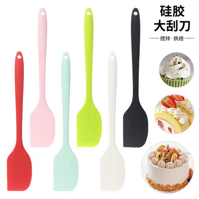 Hazır entegre silikon büyük kazıyıcı pişirme kazıyıcı kek spatulası krema kazıyıcı pişirme aracı