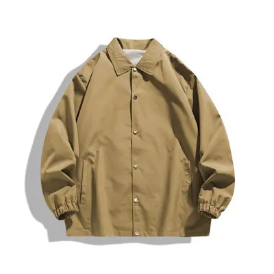 Men's Spring Autumn Japanese-Style Loose Thin Workwear Jacket - 10