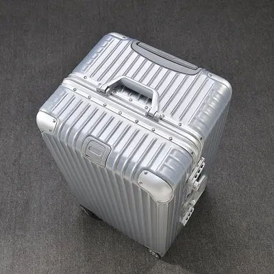 Heavy-Duty Aluminum Frame Trolley Luggage with Swivel Wheels Large Capacity Travel Suitcase International Check-in Luggage Tool Case 32 Inch - 9