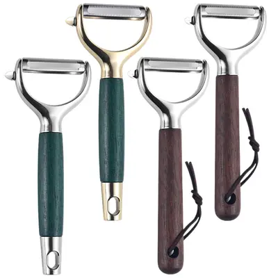 Stainless steel multi-function peeler wooden handle - 5