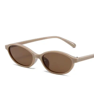 Round Frame Retro Sunglasses, Green, Small Face Fit - 12