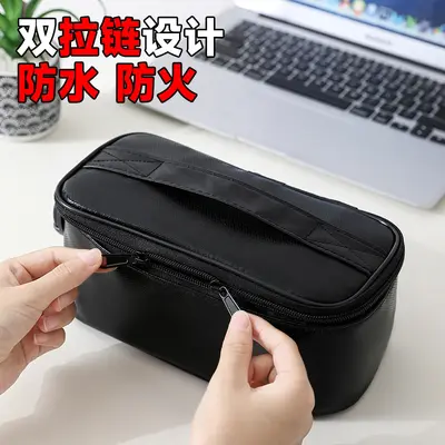 Fireproof Seal Storage Box with Combination Lock, Narrow Long Design