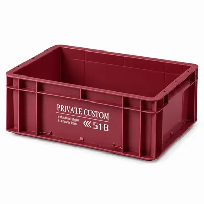 Verstärkte Kunststoff-EU-Logistikbox mit Deckel - 11