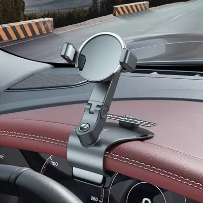 Car Dashboard Phone Holder Rotating Universal HUD Mount - 3