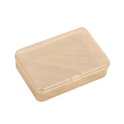 Rechteckige transparente Aufbewahrungsbox mit Deckel PP-Box transparente Kunststoffbox 150 mm Länge Großhandels-Verpackungsbox