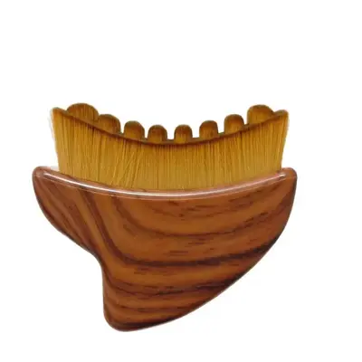 Crescent-Shaped Lymphatic Contour Brush, Portable Facial Massage Brush