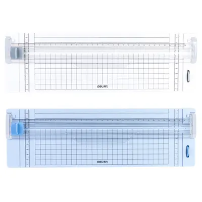 Deli 14251 Kleiner manueller Doppelklingen-Papierschneider