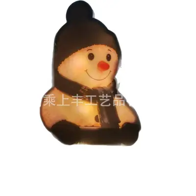 Winter Glow Snowman Icicle Light Decoration, Warm Light