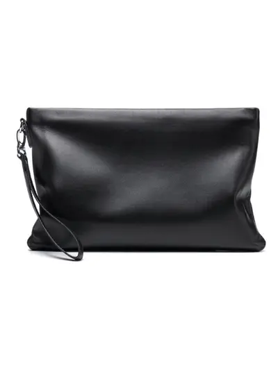 Men's Genuine Leather Sheepskin Envelope Clutch, Large Capacity Business Bag - 6