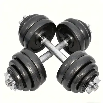 Erkek Halter Ev Kullanımı Boya Kaplamalı Halter Barbell Seti Kadın Halter Barbell Seti Ev Kullanımı 15/20/30 kg - 2