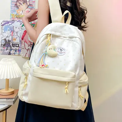 Women's Casual Backpack, Artistic Style, for Primary School and Commuting - 12