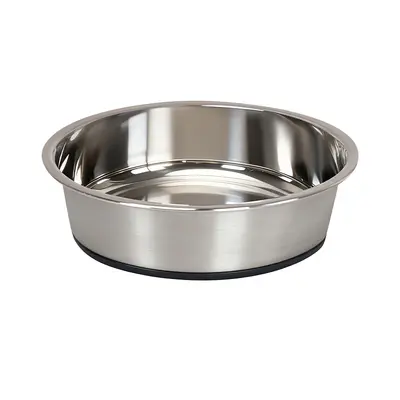 Stainless Steel Pet Bowl with Non-Slip Silicone Base, Large Capacity, Easy to Clean