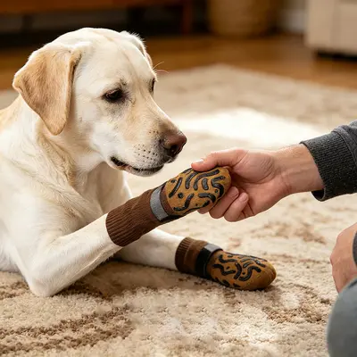 Rutschfeste Hundesocken für mittelgroße und große Hunde