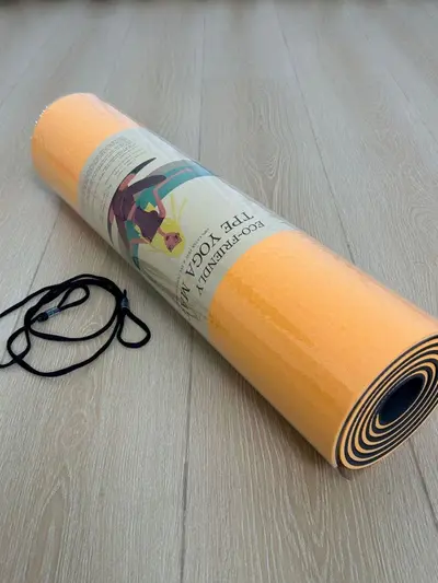 Çift renkli TPE yoga matı 6mm yüksek yoğunluk kaymaz