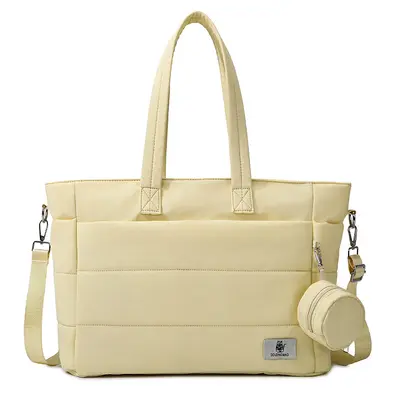 Mommy Tote Diaper Bag with Wet and Dry Compartments, Changing Pad - 7