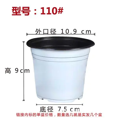 White Two-Color Seedling Pot for Flower Nursery Planting - 9