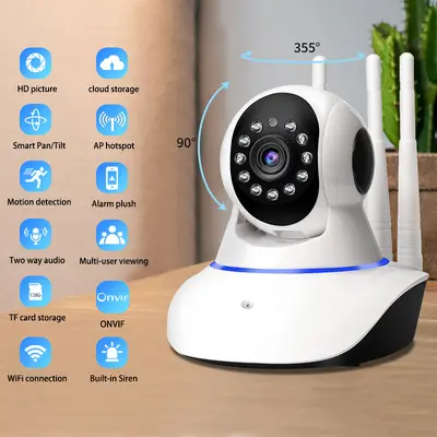 360° rotatable surveillance camera HD smart outdoor - 3
