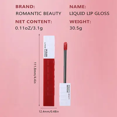 Samt-Matt-Lippenstift, nicht abfärbend und langanhaltend