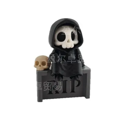 Q Versiyon Ölüm Meleği Figürü, Halloween 3D Baskı Oyuncak - 8