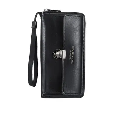 Men's Long Wallet, Casual, Large Capacity, Phone Compartment - 7