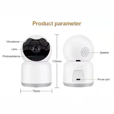 WiFi akıllı kamera, 360 derece, gece görüşü