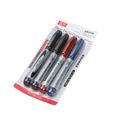 Paper card 4-pack multi-purpose marker pen logistics goods thick-tip marker pen oil-based waterproof fade-resistant marker pen