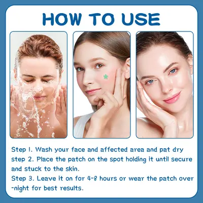 Colored Hydrocolloid Acne Patches, Invisible Pimple Cover Patches - 4