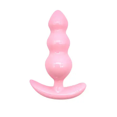 Cute Jelly Anal Plug with Anal Beads Adult Product