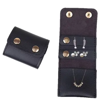 PU Leather Multifunctional Creative Fashion Jewelry Bag Portable Travel Pearl Ring Earstud Earring Storage Mini Pouch