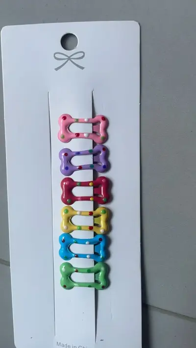 Dog Bone Hair Clip Set, Daily Small Clips - 10