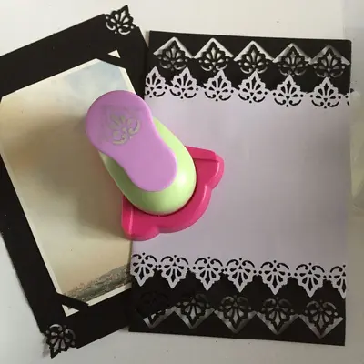 Kinder-DIY-Blumenstanzer mit Randmuster-Prägung - 8