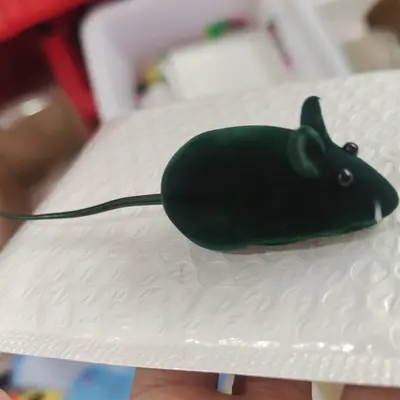 Squeaky Bite-Resistant Vinyl Mouse Cat Toy - 13