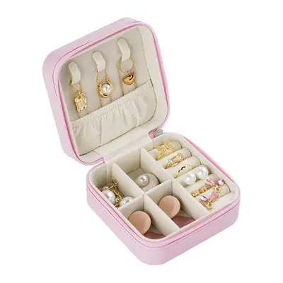 Portable Travel Jewelry Storage Gift Box Earring Stud Necklace Ring Jewelry Box Jewelry Storage Jewelry Box