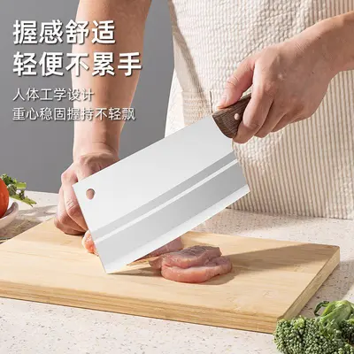 全套厨房菜刀具锋利阳江菜刀不锈钢切片家用厨具宿舍菜板组合套装 - 2