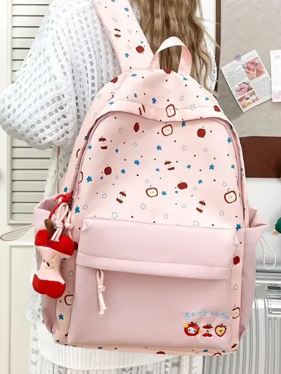 Large-Capacity Printed School Backpack for Primary and Middle School Students, Wear-Resist - 3