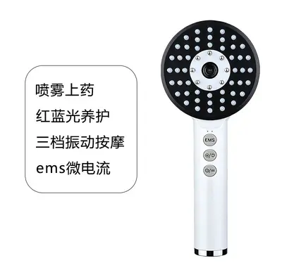 新款红光揉抓生发梳精油雾化梳电动头皮导入红蓝光梳子喷雾生发梳