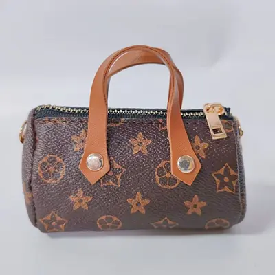Printed PVC Coin Purse, Mini Pillow Bag with Single Shoulder Strap - 7