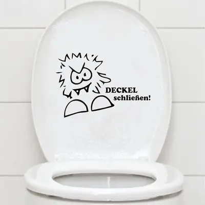 Wasserdichter abziehbarer Toilettendeckel-Dekoraufkleber, AL2766