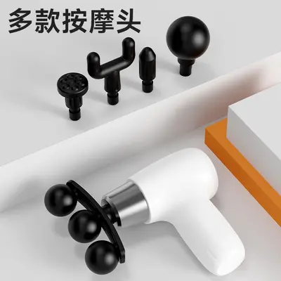 新款迷你三头筋膜枪肌肉放松全身小型按摩器静音电动肩颈按摩枪