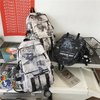 Large-Capacity Middle School Backpack, Japanese Style Casual Daypack - 4