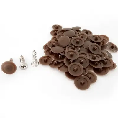 Mirror Screw Cover Cap, Decorative Cross Screw Cover for Furniture Cabinets