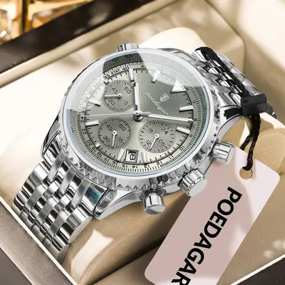 Schweizer Markenherbenuhr wasserdicht multifunktional - 8