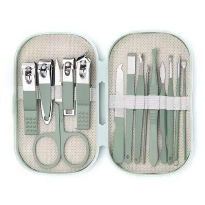 Manicure tool set, 14-piece, stainless steel, portable - 9