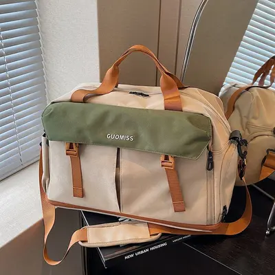 Moda-Reisetasche grenzüberschreitend große Kapazität Sporttasche für Herren Trocken- und Nassraum-Trennung komfortable Damenrucksackreisetasche Umhängetasche - 2