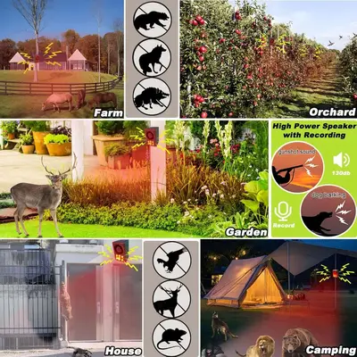 Solar Alarm Repeller 911N, Waterproof, High-Volume Horn - 4