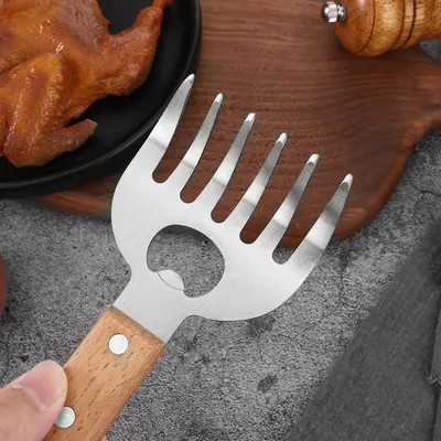 Stainless Steel Bear Claw Meat Shredder for BBQ Grilling