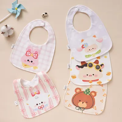 Baby-U-Lätzchen, wasserdicht, reine Baumwolle
