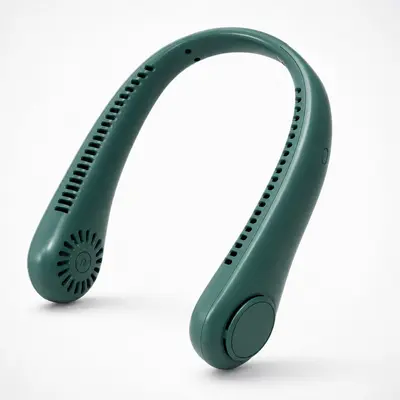 Asılı boyun fanı usb şarjlı tembel yapraksız sessiz rüzgar enerjili büyük sınır ötesi dış mekan mini küçük portatif fan - 9