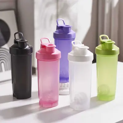 700ml Proteinshaker mit Griff, tragbare Sport-Wasserflasche - 2